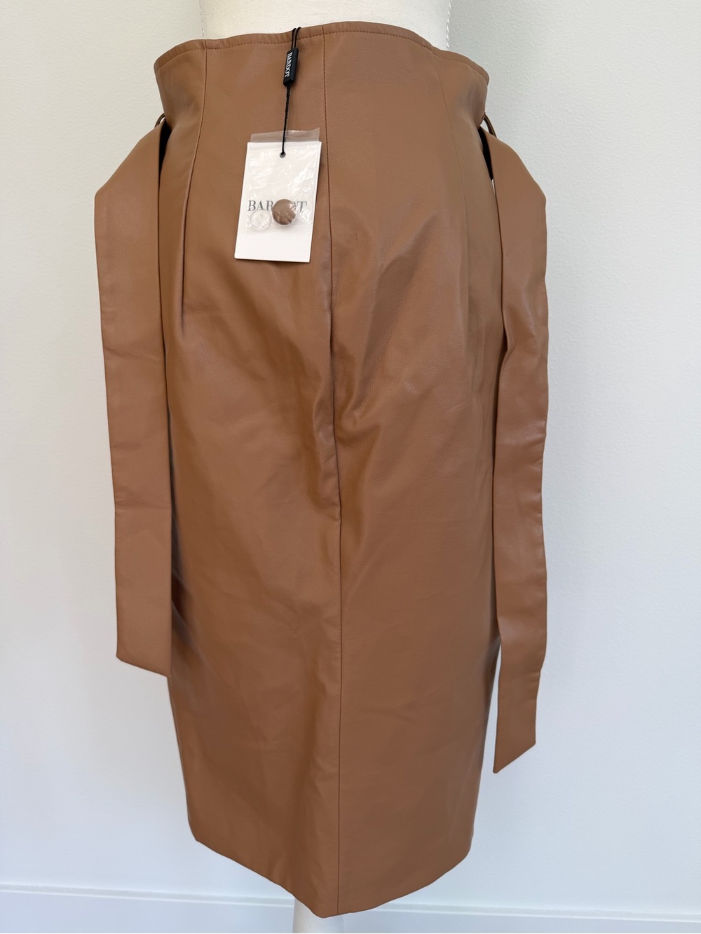 NWT Revolve Bardot Tie Waist Skirt in Tan Size 8 - Picture 6 of 6